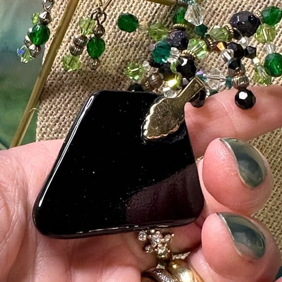 Murano Glass Pendant Necklace Crystal Beads + Earrings & Bracelet 925 Sterling - Picture 3 of 11